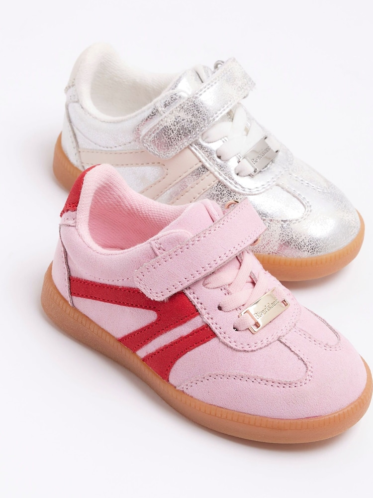 River Island Pink Girls Contrast Trainers - Image 4 of 4 River Island Pink Girls Contrast Trainers - Image 4 of 4
