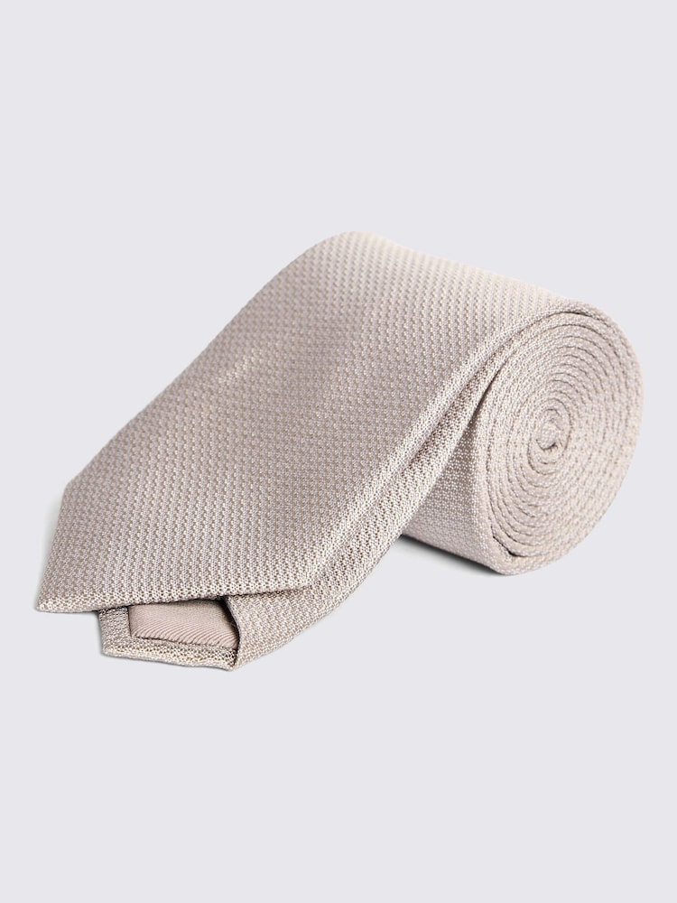 MOSS Yellow Silk Semi Plain Tie - Image 1 of 2
