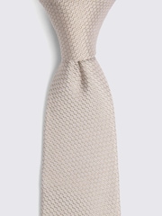 MOSS Yellow Silk Semi Plain Tie - Image 2 of 2