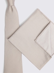 MOSS Yellow Silk Semi Plain Tie - Image 3 of 3