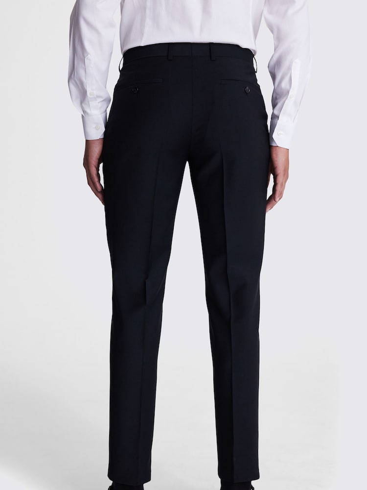 MOSS Black Slim Fit Trousers - Image 2 of 3