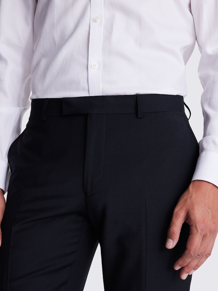 MOSS Black Slim Fit Trousers - Image 3 of 3