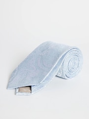 MOSS Blue Wedding Paisley Tie - Image 1 of 3