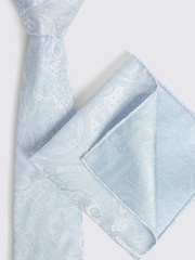 MOSS Blue Wedding Paisley Tie - Image 2 of 3
