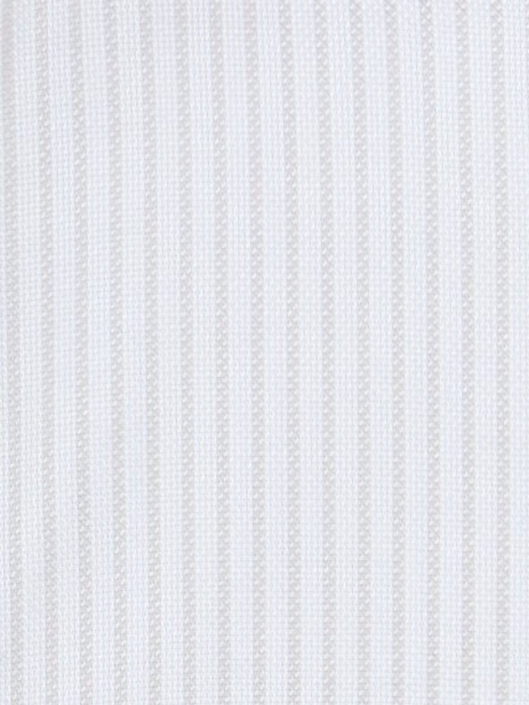 MOSS White Tailored Fit Non-Iron White Royal Oxford Stripe 100% Cotton Shirt - Image 5 of 5