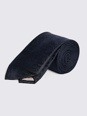 MOSS Navy Wedding Paisley Tie - Image 1 of 3
