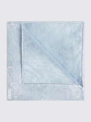 Azul - MOSS Wedding Paisley Pocket Square - Imagen 1 de 2