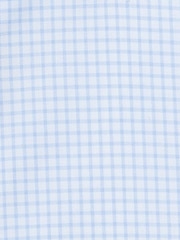 MOSS Blue Slim Fit Check Non-Iron 100% Cotton Shirt - Image 5 of 5
