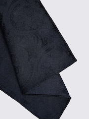 MOSS Navy Wedding Paisley Pocket Square - Image 2 of 2
