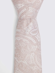 MOSS Pink Wedding Paisley Tie - Image 2 of 3