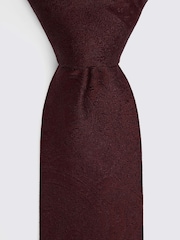 MOSS Red Wedding Paisley Tie - Image 2 of 3