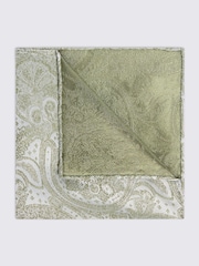 MOSS Green Wedding Paisley Pocket Square - Image 1 of 2