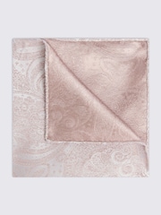 MOSS Pink Wedding Paisley Pocket Square - Image 1 of 2