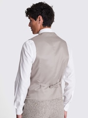 MOSS Brown Tailored Fit Donegal Waistcoat - Image 2 of 3