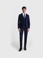 MOSS Blue Italian Slim Fit Jacket - Image 2 of 5