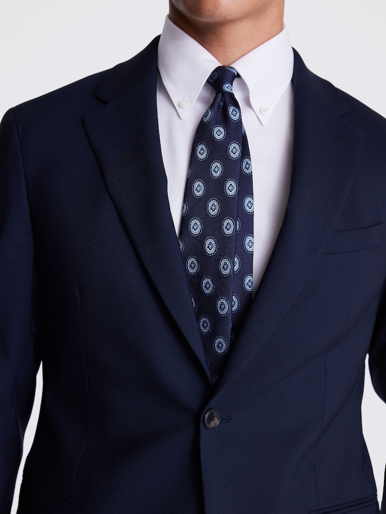 MOSS Blue Italian Slim Fit Jacket - Image 5 of 5