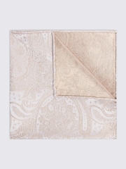 Champán - MOSS Wedding Paisley Pocket Square - Imagen 1 de 2