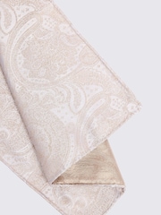 Champán - MOSS Wedding Paisley Pocket Square - Imagen 2 de 2