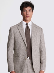 MOSS Brown Tailored Fit Donegal Jacket - Image 3 of 5