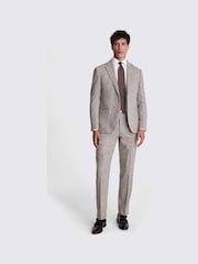 MOSS Brown Tailored Fit Donegal Jacket - Image 4 of 5