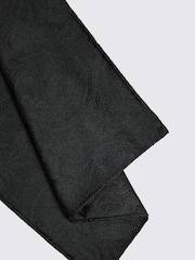 MOSS Black Wedding Paisley Pocket Square - Image 2 of 2