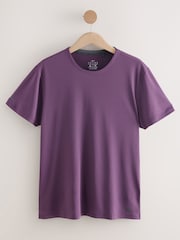 Purple Active T-Shirt with Contrast Back Panel - Image 7 of 9