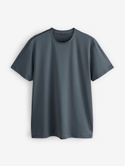 Slate Grey Active T-Shirt with Contrast Back Panel - Image 1 of 8