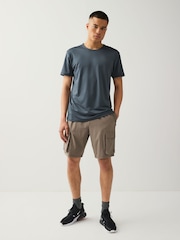 Slate Grey Active T-Shirt with Contrast Back Panel - Image 2 of 8