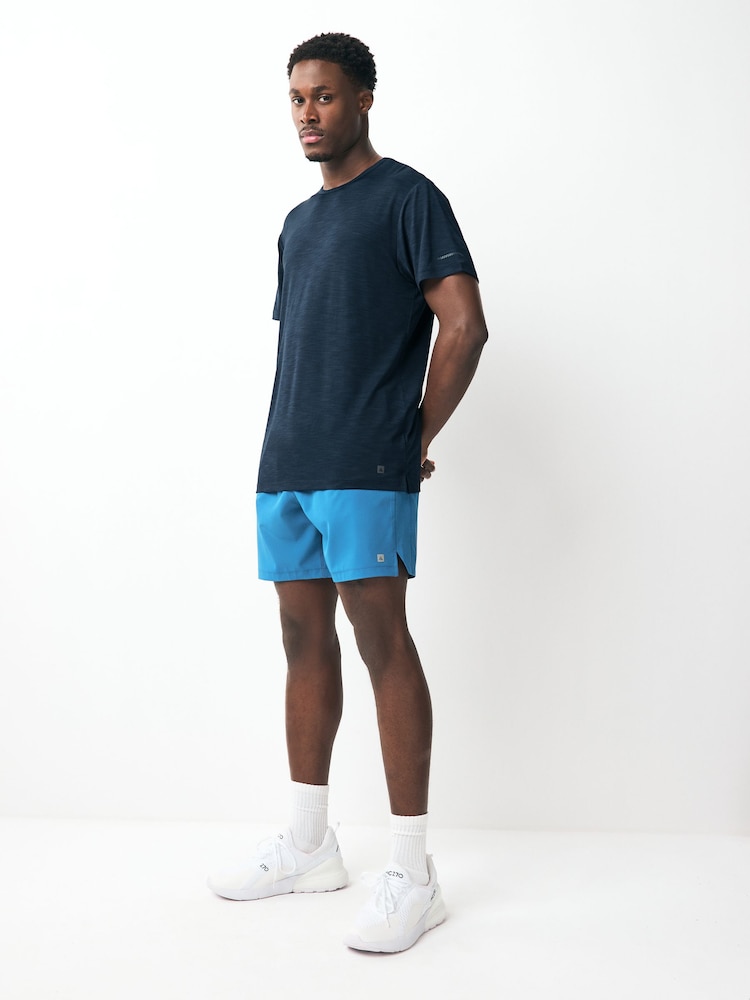 Azul/azul marino - Camiseta deportiva de entrenamiento de Active Gym - Imagen 2 de 7 Azul/azul marino - Camiseta deportiva de entrenamiento de Active Gym - Imagen 2 de 7