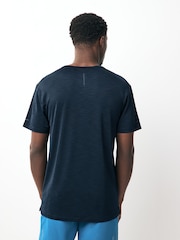 Blau & Marineblau - Aktiv-T-Shirt für Fitnessstudio und Training - Image 4 of 7