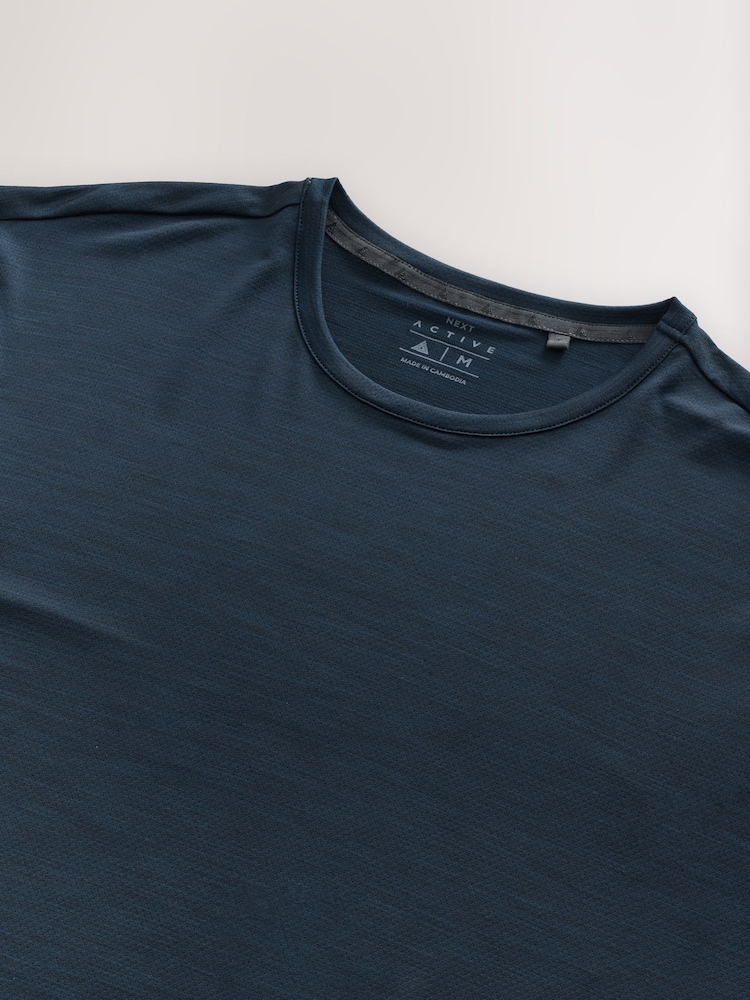 Blau & Marineblau - Aktiv-T-Shirt für Fitnessstudio und Training - Image 7 of 7