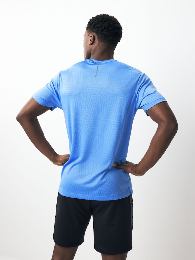 Blue Active Jacquard T-Shirt - Image 2 of 5