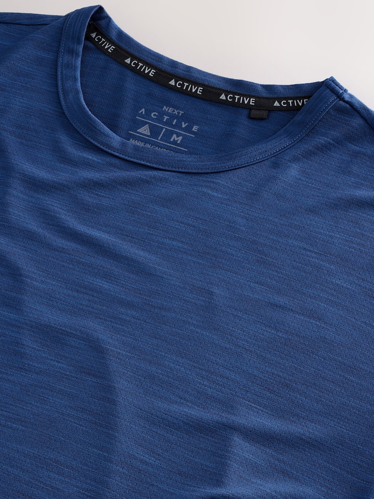 Cobalt Blue Active Gym Training T-Shirt - Image 9 of 9