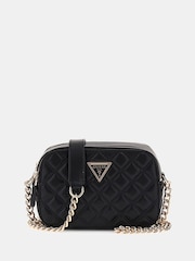 Guess Giully Quilted Black Camera Bag - Image 1 of 3