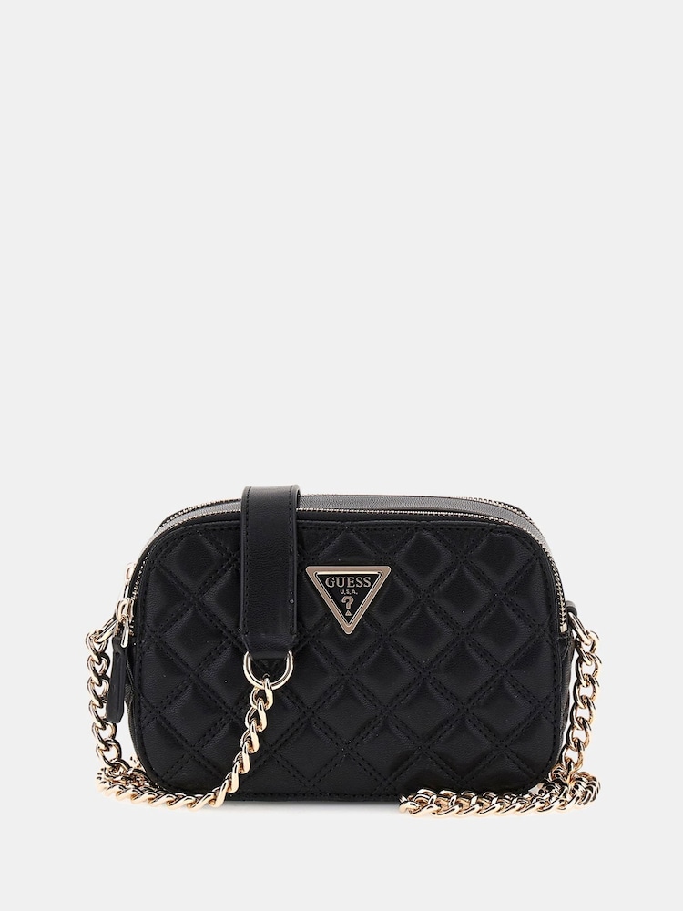 Guess Giully Quilted Black Camera Bag - Image 1 of 3