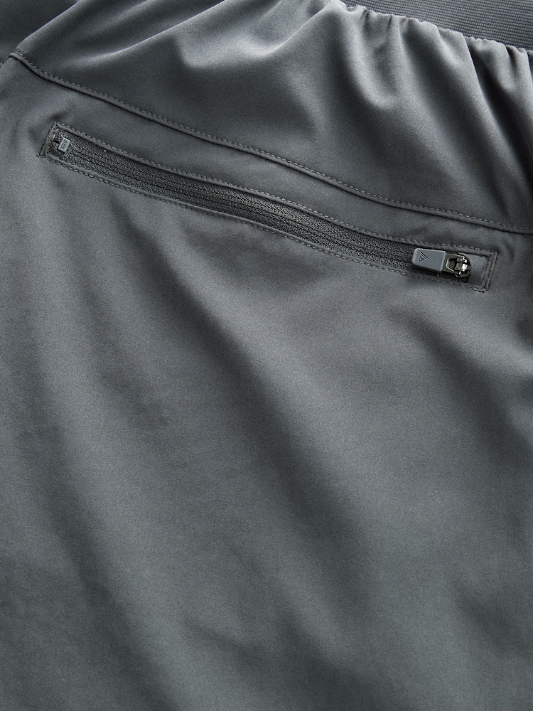 Slate Grey Active Cargo Gym Training Shorts - Image 4 of 4