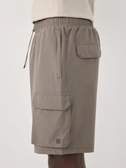 Neutral Stone Active Cargo Gym Training Shorts - Image 4 of 9