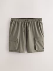 Neutral Stone Active Cargo Gym Training Shorts - Image 6 of 9