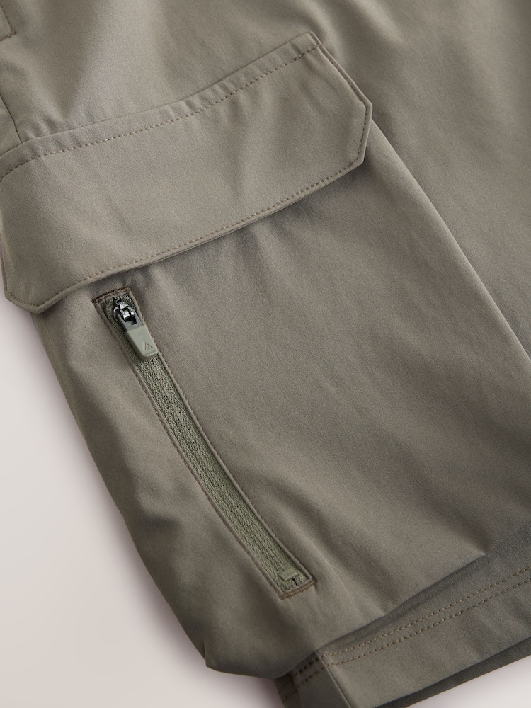 Neutral Stone Active Cargo Gym Training Shorts - Image 9 of 9 Neutral Stone Active Cargo Gym Training Shorts - Image 9 of 9