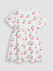 JoJo Maman Bébé Cream Pink Cherry Wrap Dress - Image 2 of 4