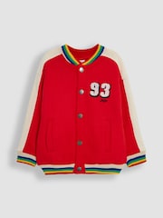 JoJo Maman Bébé Red Letterman Bomber Jacket - Image 1 of 3