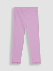 JoJo Maman Bébé Fuchsia Pink 2-Pack Rib Leggings - Image 4 of 4