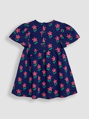 JoJo Maman Bébé Cornflower Blue Floral Print Wrap Dress - Image 2 of 3