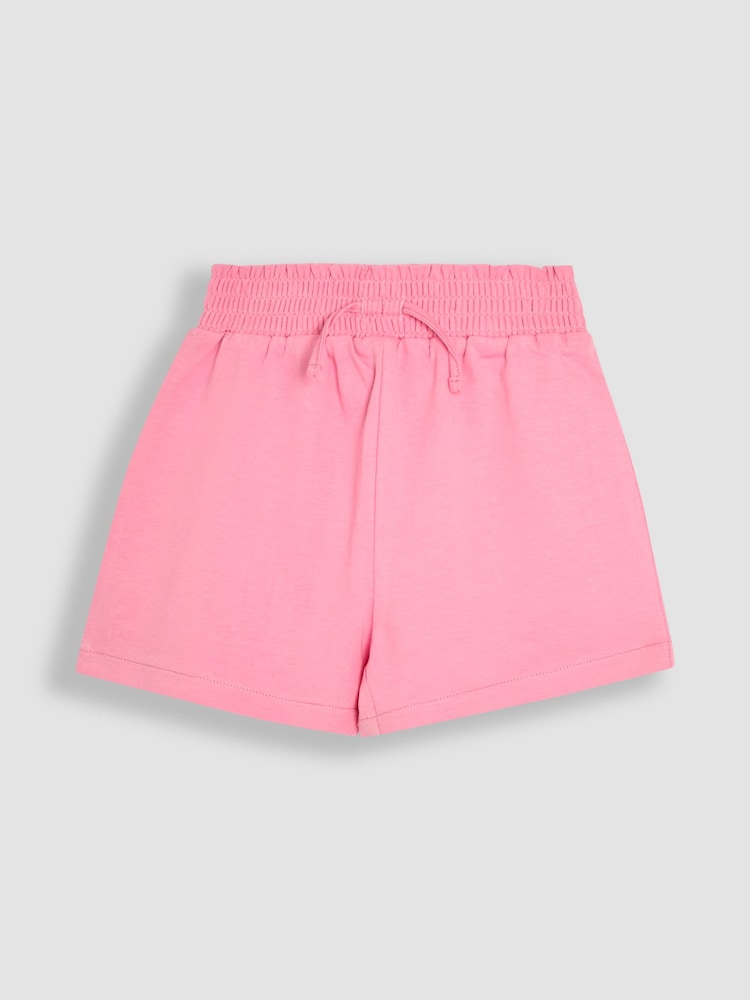 JoJo Maman Bébé Fucshia Pink Floral 2-Pack Pretty Shorts - Image 2 of 5