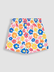 JoJo Maman Bébé Fucshia Pink Floral 2-Pack Pretty Shorts - Image 5 of 5