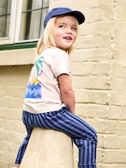JoJo Maman Bébé Natural Tropical Island Back Printed T-Shirt - Image 7 of 7