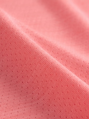 Coral Orange Active Golf Mesh Training Polo Shirt - Image 6 of 7