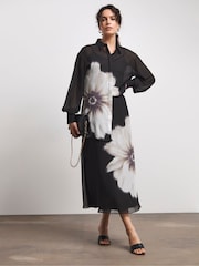 Joanna Hope Chiffon Black Shirt - Image 2 of 4