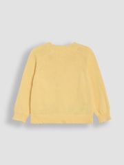 JoJo Maman Bébé Yellow Duck Embroidered Character Cardigan - Image 7 of 8