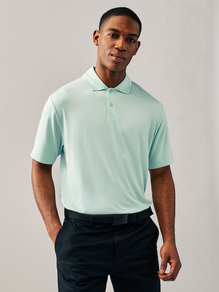 Зеленый - Active Golf Mesh Training Polo Shirt - Изображение 2 из 8